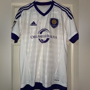 Adidas Orlando City White and Purple Jersey